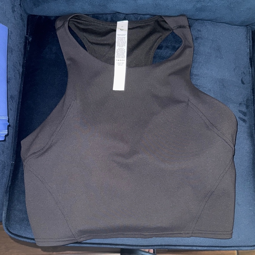 Lululemon Athletica Black Crop Top